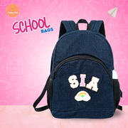 Denim School Bag