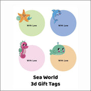 Sea World 3D Gift Tag