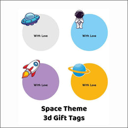 Space 3D Gift Tag